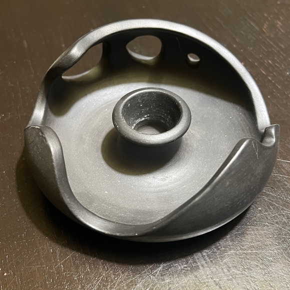 Clay candlestick holder from Hungary - Picture 3 of 3